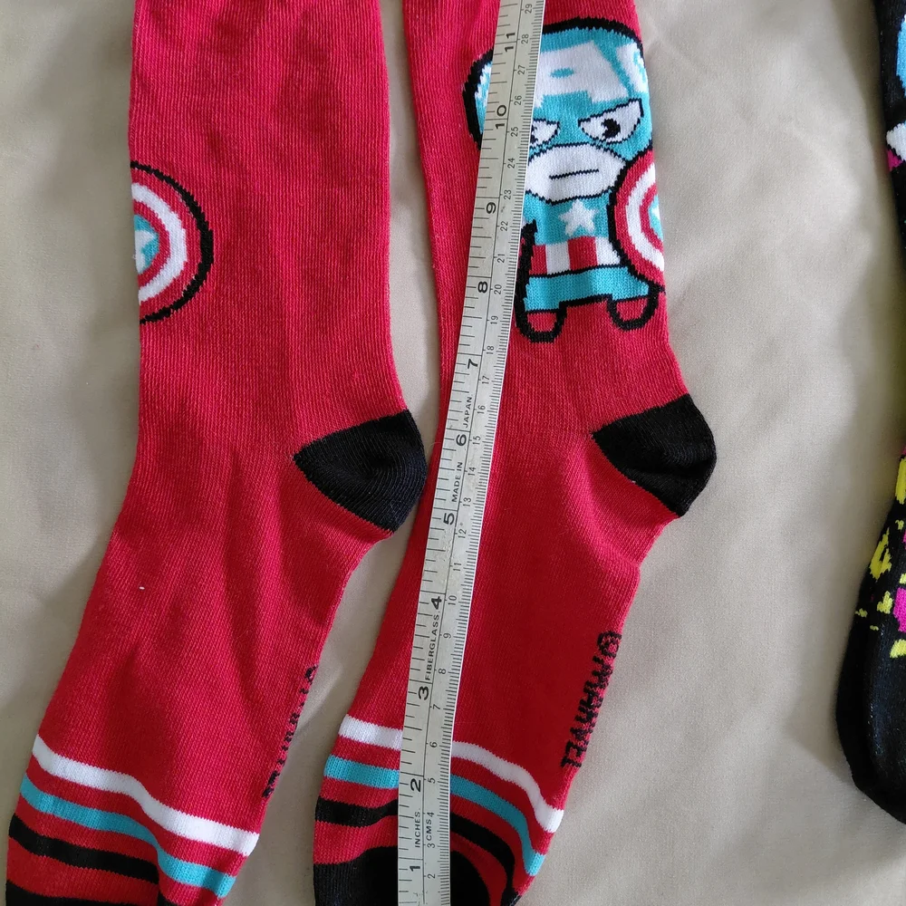 Marvel Heroic Crew Socks Captain American & Ironman NWOT